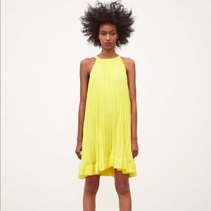 Zara Chiffon Pleated Dress